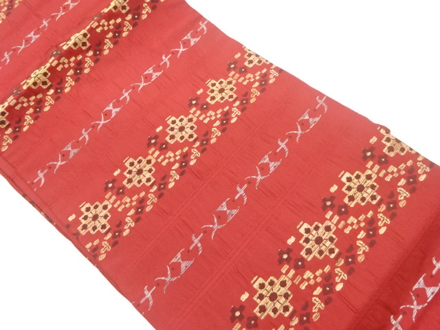 JAPANESE NAGOYA OBI / WOVEN ABSTRACT & STRIPE